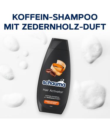 Schwarzkopf Henkel Schauma Caffeine Shampoo Hair Activator 400 ml hair shampoo promotes the release of growth factors shampoo strengthens the hair - Buy Online on GoSupps.com