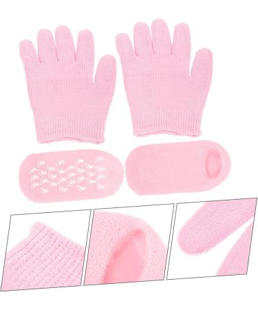 ULTECHNOVO 4 Sets Moisturizing Gloves & Socks Essential Oil Gel Socks Dry Hands Spa Gloves Dry Hands Gloves Moisturizing Socks Household Gel Socks at Night Foot Cream Polyester and Gel Man - Buy Online on GoSupps.com