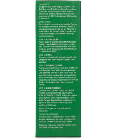 Tangible Clean Multi-Purpose Contact Lens Solution for Scleral & Gas Permeable Lenses | Includes Lens Case | 12 Fl Oz - International Shipping Available - Buy Online on GoSupps.com