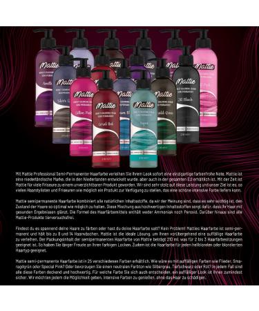 Mattie 23 Cerise Vegan Semi-Permanent Hair Dye - Direct Color Cream (210ml) - 100% Vegan Hair Color for Vibrant Results - Buy Online on GoSupps.com