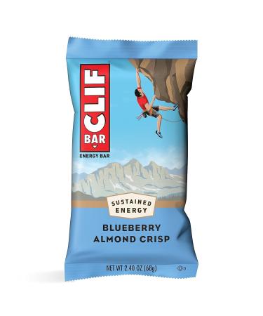 CLIF BAR - Blueberry Almond Crisp - Made with Organic Oats - Non-GMO - Plant Based - Energy Bars - 2.4 oz. (12 Pack) Blueberry Almond Crisp 12 Count (Pack of 1) - Buy Online on GoSupps.com