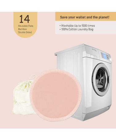 Langsprit Leak-Proof Reusable Bamboo Nursing Pads (14 Pack)  Super Absorbent Washable Breast Pads with Laundry Bag (Original  Round) Round Original - Buy Online on GoSupps.com