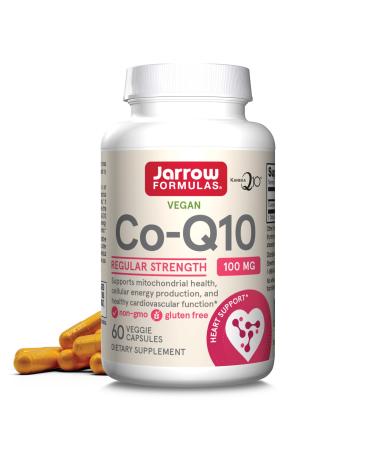 Jarrow Formulas Co-Q10 100 mg - Antioxidant Support for Mitochondrial Health Cellular Energy Production & Healthy Cardiovascular Function - 60 Veggie Capsules - Non-GMO - Gluten Free