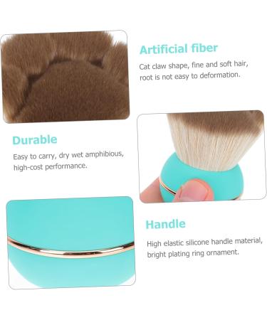 MERRYHAPY 1pc Cat Claw Loose Powder Brush Spectrum Brush Bb Cream Foundation Brush for Cream Foundation Portable Brush Foundation Makeup Brush Shading Powder Applicator Cosmetics 6.5x4.5cm Green - Buy Online on GoSupps.com