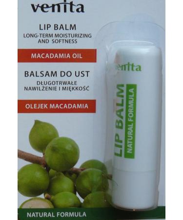 Venita lip balm with natural beeswax and macadamia oil for dry lips