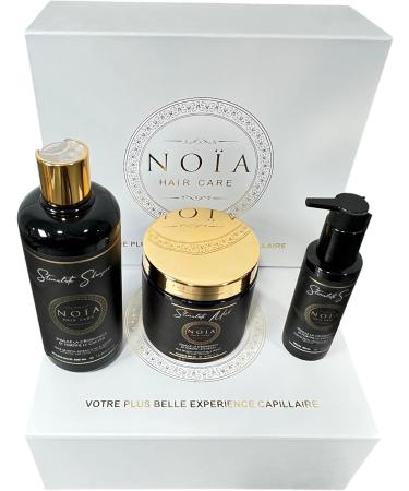 Prestige Hair Box STIMULATE RANGE - Trio Shampoo + Mask + Serum + Free blow-dry hair brush - CASTOR OIL - NO A HAIR - Buy Online on GoSupps.com