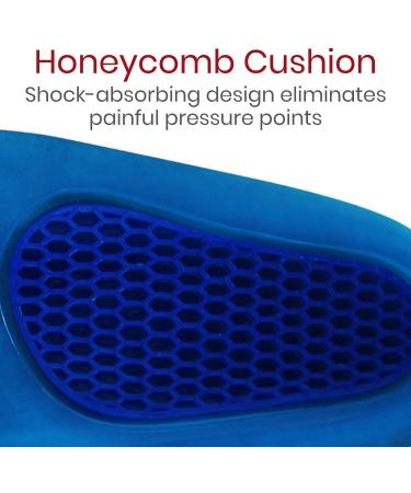 Envelop Gel Insoles - 3/4 Arch Support for Plantar Fasciitis - Small Size - Buy Online on GoSupps.com