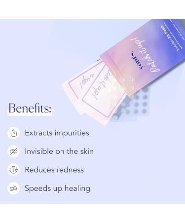 Invisible Pimple Patches (54 pcs) with Niacinamide | Hydrocolloid Patches for Overnight Healing | Thin & Wearable Under Makeup | Reduces Redness and Absorbs Impurities - Buy Online on GoSupps.com