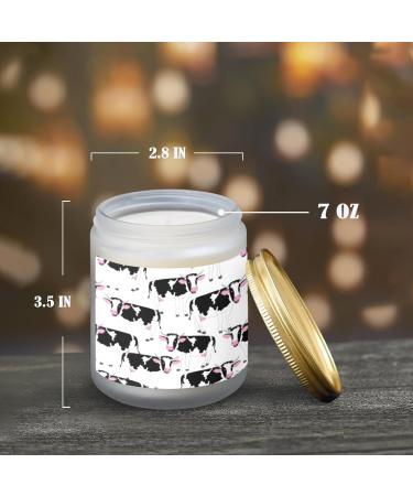 Vanilla Scented Candles - Aromatherapy Jar Candles Gift Set | Long Lasting 7 oz Candles for Home | Perfect Birthday Gifts for Women - Happy Cows - Buy Online on GoSupps.com