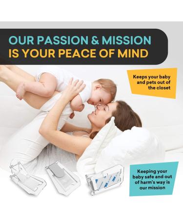 Sliding Door Lock Child Safety - Closets  Windows  Patio  Glass Doors - Double Sided Tape  Easy Install No Drill Required  4 Pack  Clear - Buy Online on GoSupps.com