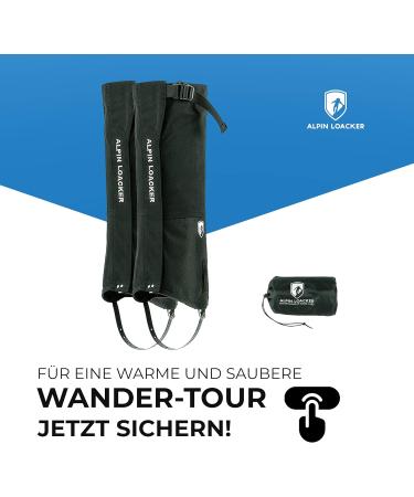 Alpin Loacker Waterproof Gaiters for Hiking & Snowshoeing | Durable Outdoor Gaiters for Men & Women - Buy Online on GoSupps.com