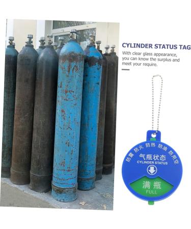Healvian 3pcs Signage Labels Emblems Cylinder Status Sign Hospital Cylinder Status Plate Oxygen Tank - Buy Online on GoSupps.com