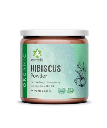 Organic Hibiscus Powder (SABDARIFFA)100% Pure, Natural and Organic For Hair, Skin and Health 5.29 Oz / 150g Pack of 1