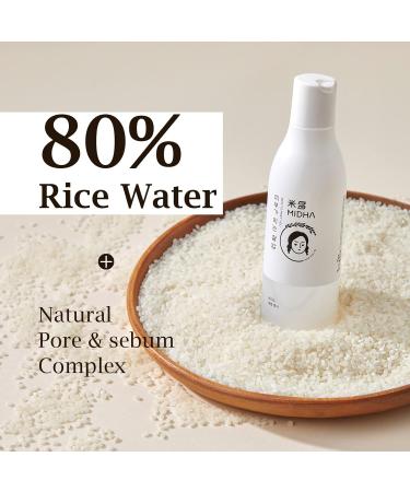 Buy MIDHA Rice SEBUM Toner 200ml | 80% Pure Rice Bran Water | Vegan Astringent for Radiant Skin - Buy Online on GoSupps.com