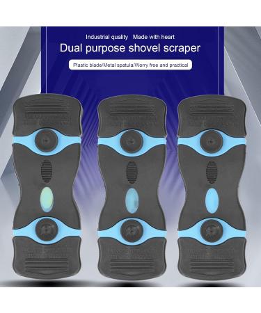 Entatial Razor Suchaber - Ergonomic 2-in-1 Scraper Tool with Protective Covers | Metal & Plastic Blades | Ideal for Cars (Black & Blue) - Buy Online on GoSupps.com