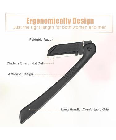 VOCOSTE 6 Pack Eyebrow Razors for Women - Foldable Facial Razors in Black | Premium Quality & Easy to Use | Perfect for Smooth Eyebrows & Facial Hair Removal - Shop Internationally - Buy Online on GoSupps.com