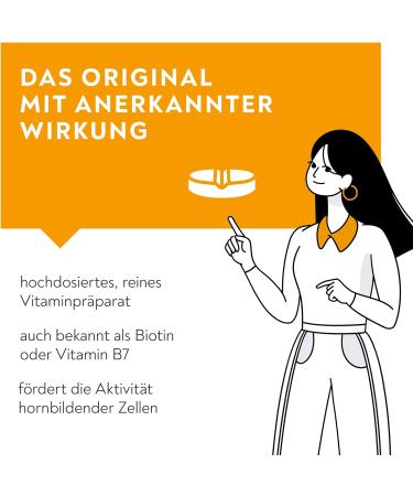 BIO-H-TIN Vitamin H 2.5 mg (Biotin) for Healthy Hair & Nails - 84 Tablets | 12 Weeks Supply - Buy Online on GoSupps.com