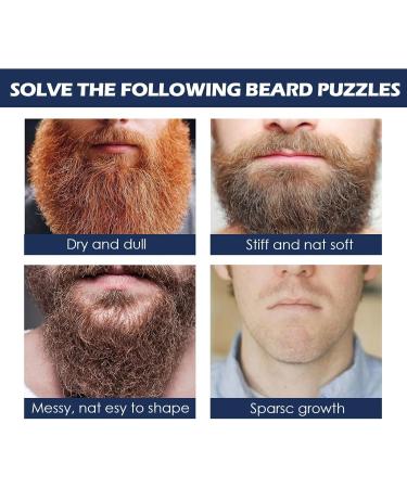 Dyceittdia 2PCs Beard Growth Oil - Natural Beard Oil for Men Moisture Care & Strengthening (2x30ml) | Essential Oils for Healthy Beard Care - Buy Online on GoSupps.com