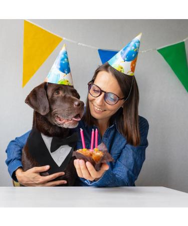 Liebeedd Adjustable Dog Neckerchief Tuxedo Bandana for Weddings & Birthdays - XL Black Fly Dog Pet Towel - Buy Online on GoSupps.com