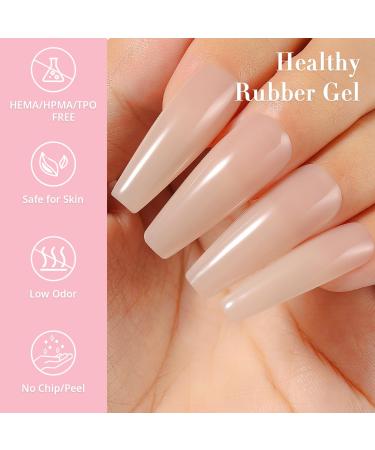 Nicedeco Rubber Base Gel Pink 15ml - LED UV Soak Off Nail Art Manicure | Shop Internationally - Buy Online on GoSupps.com
