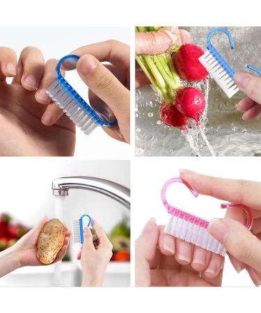 JIIJCAAC-Nail Cleaning Brushes 8 Pieces Handle Nail Brush Small - Plastic Nail Cleaning Brush Nail Brush Manicure Dusting Brush for Hand and Toe Manicure Home Garden - Buy Online on GoSupps.com