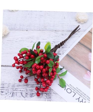 Zerodeko 10 Pcs Wedding Decoration Simulation Berry Branch Christmas Berry Pick Vases for Flowers Flower Vase Artificial Red Berry Stems Floral Plants Picks Display Blueberry Fruit Vacation Redx2pcs Size 5x2pcs - Buy Online on GoSupps.com