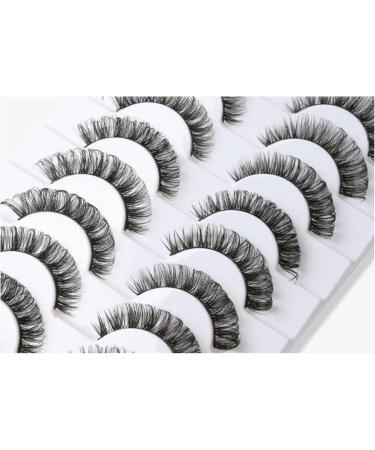 Eyelashes Russian Strip Lashes 10 Pairs Natural Looking (DH06-5 S) - Buy Online on GoSupps.com