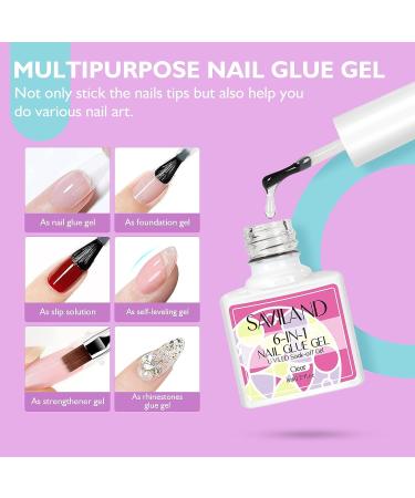 Saviland A4 Medium Almond Gel X Nail Kit with 240 Soft Gel Tips & UV Lamp - Nail Extensions Kit for Salon Quality Results at Home - Buy Online on GoSupps.com