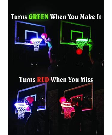 Light Up Action Super Hoop 2.0 - Neon Basketball Goal with Rebound Reaction - AC Adapter Version - Buy Online on GoSupps.com