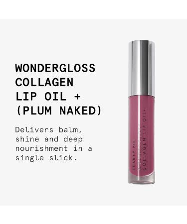 Beauty Pie Wondergloss Collagen Lip Oil - Nourishing Moisturizing & Plumping (Plum Naked) | International Shipping - Buy Online on GoSupps.com