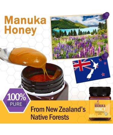 Award Winning Manuka Honey 60+ - From New Zealand - 100% Pure Thick & Creamy - 500g by NutriZing - Buy Online on GoSupps.com