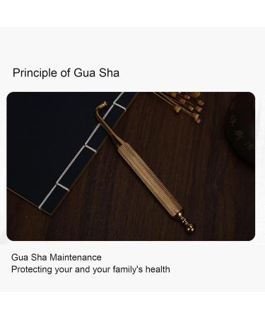 Acupressure Rod & Gua Sha Massager - Rejuvenate Meridians Brass Design Easy to Clean Whole Body Use - Buy Online on GoSupps.com