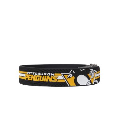 Brayce bracelet Pittsburgh Penguins I NHL jersey on the wrist Select sizes I yourself. Adjustable with puck haptics as a gift for ice hockey fans & ice hockey players