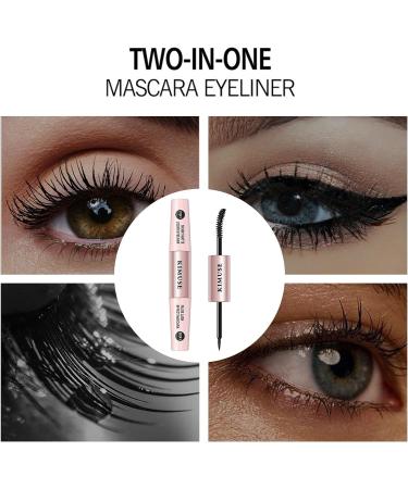 Yeeda Mascara And Eye Liner In One Piece Mascara And Eyeliner With Ultra Fine Brush Head Long Lasting Natural Eye Looking Mascara & Liquid Eyeliner 2 In 1 For Travel Microblading - Buy Online on GoSupps.com