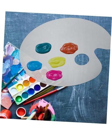 TEHAUX Acrylic Mixing Palette Set - Clear Cosmetic Palette for Foundation & Nail Polish | Perfect Powder Mixing Plate with Spatula - Buy Online on GoSupps.com