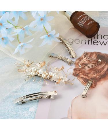 Craftdady 100pcs French Hair Clips - Iron DIY Accessories 4 Sizes (30/39/78mm) - Platinum Finish - Buy Online on GoSupps.com