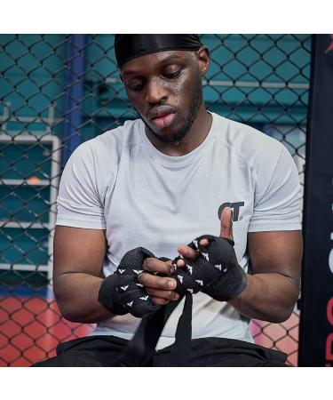 Onomaste Professional Boxing Gloves - Extra Padded Quick Attribution System & Boxing Bandages - Black L-XL - Buy Online on GoSupps.com