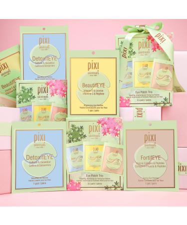 Pixi Beauty Holiday Eye Patch Trio | 3 Single Use Eye Patches for Depuffing, Hydrating & Toning Under-Eyes | 3 pairs, 6 patches 3 Pairs (Pack of 1) Multi-Colored - Buy Online on GoSupps.com