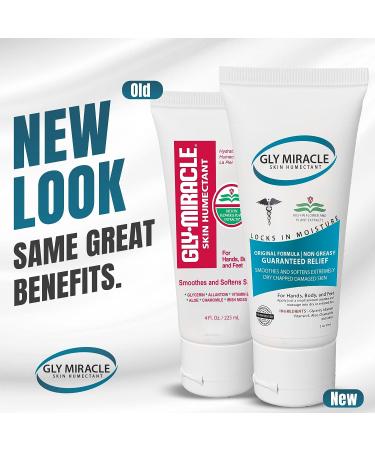 GLY MIRACLE Skin Humectant 4oz Tube - Deep Nourishing Hydration for Dry, Cracked Skin - Non-Greasy Formula for Hands, Cuticles, and Feet - Buy Online on GoSupps.com