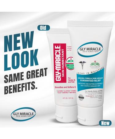 GLY MIRACLE Moisturizing Body Cream for Extremely Dry Skin Non-Greasy Skin Humectant for Hands Body & Feet Body Lotion for Extremely Dry Skin Non-Oily 2 Ounce 2 PACK BUNDLE Fresh Scent - Buy Online on GoSupps.com