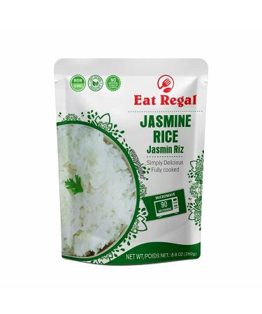 Regal Thai Jasmine Rice Hood & Tray - Ready to Eat in 90 Seconds - Nutritious & Delicious - 8.8 oz (Pack of 8) - Buy Online on GoSupps.com