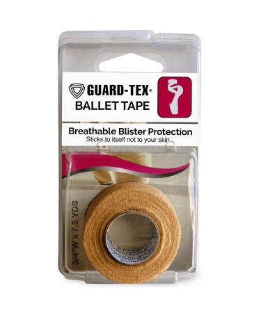 Guard-Tex Beige   Ballet Tape - Self Adhering Toe Wrap for Flexible  Sweatproof Blister Protection - Self Adhesive Bandage Wrap for Dance  Sports  & More  Bandage - 1 Roll x 7   yds