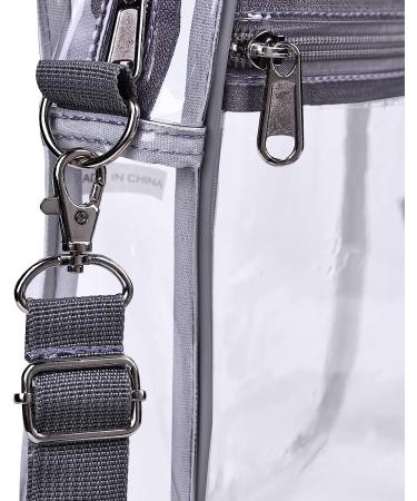 USPECLARE Clear Messenger Bag for Work & Business Travel | Stadium Approved Grey - Buy Online on GoSupps.com