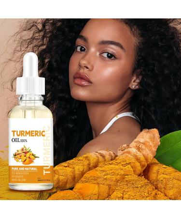 Turmeric Brightening Oil - Skin Brightening Face Essence Turmeric Drops 30ml Non Greasy Natural Facial Skin Care Essence with Dropper Facial Oil Enhancer: for Dehydrated or Dry Skin - Buy Online on GoSupps.com