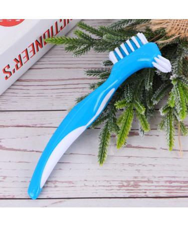 Exceart 6-Stage Double Prosthesis Nursing Toothbrush for False Teeth - Double-Sided Hygiene Brush & Adhesive Holder - Buy Online on GoSupps.com