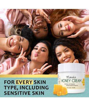 Deluvia Manuka Honey Cream | Hydrating & Soothing Moisturizer Face & Body Lotion | for Sensitive Skin Eczema Psoriasis & Dermatitis | 4 ounce 4 Fl Oz (Pack of 1) - Buy Online on GoSupps.com