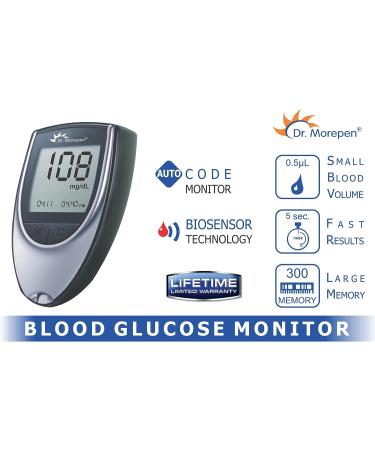 Dr. Morepen BG-03 Glucometer with 25 Strips - Multicolor - Buy Online on GoSupps.com