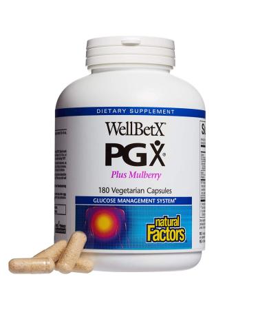 Natural Factors WellBetX PGX Plus Mulberry 180 Vegetarian Capsules
