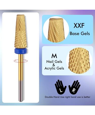 QUNZHAO 5 IN1 Nail Bits for Drill (Medium-M Gold) - Buy Online on GoSupps.com