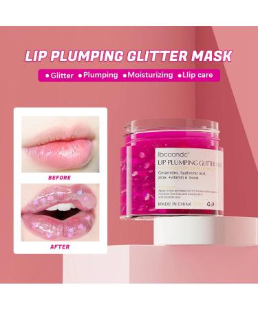 Gruwkue Lip Plumping Gloss | Natural Lip Plumper To Plump Your Lips Lip Care Enhancer Lip Moisturizer For Smoother More Supple Lips Enhance & Nourishing Firm Lips Purple - Buy Online on GoSupps.com